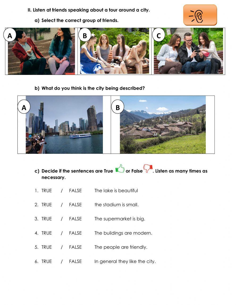 Touring around town listening