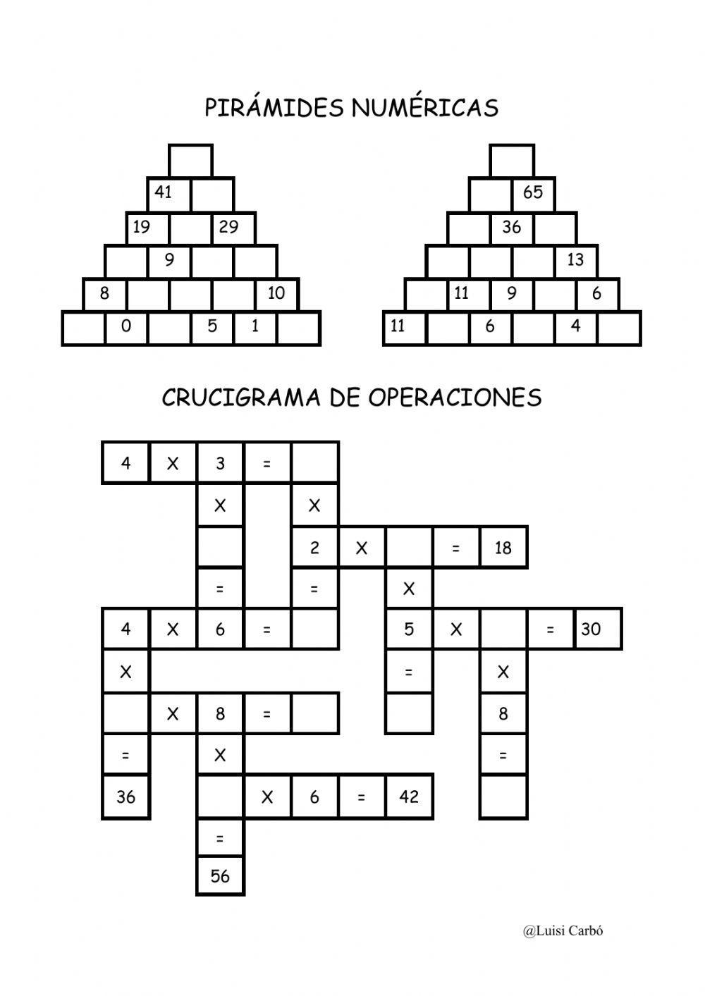 Pasatiempos matemáticos 2