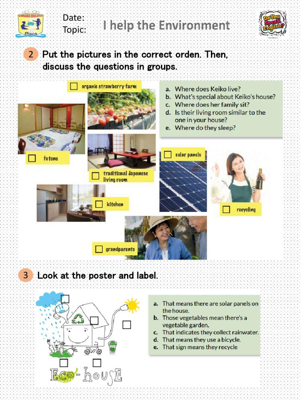 The environment activity 3