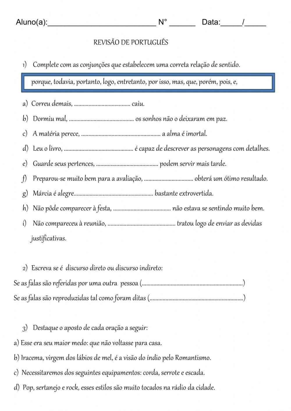 Revisao de Portugues 2