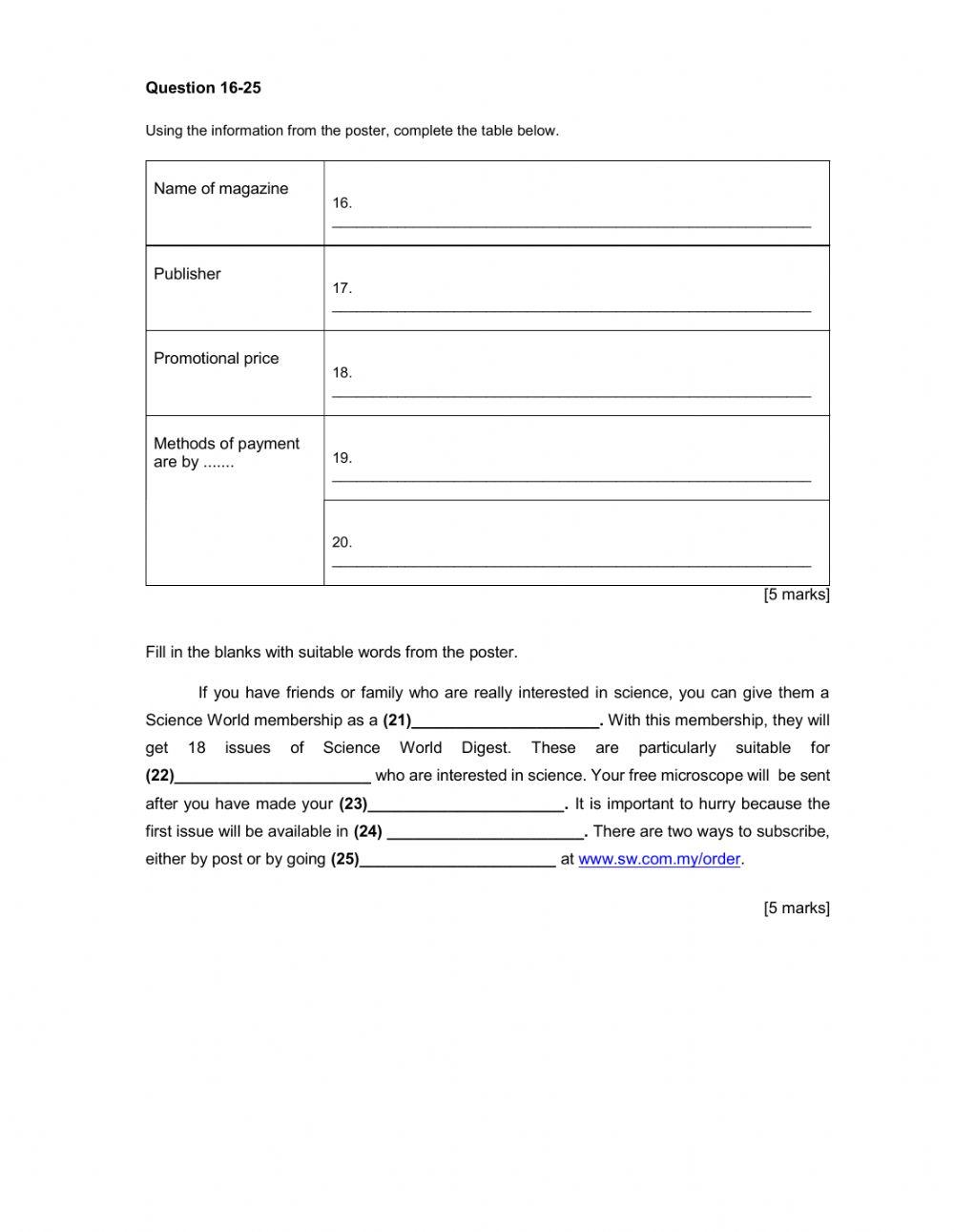 Science World Digest