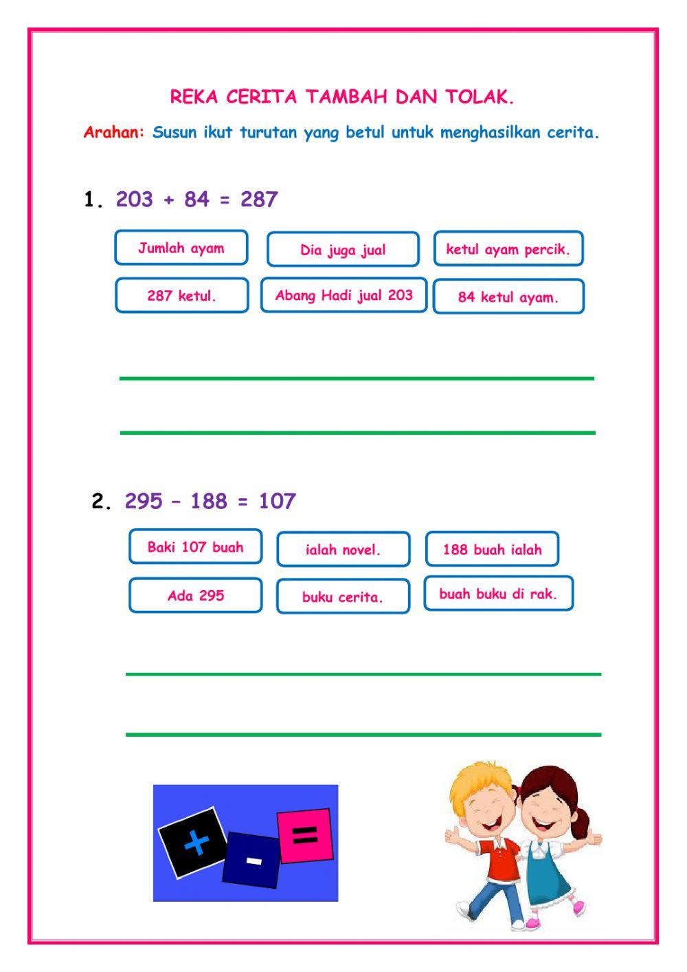 Mereka Cerita Tambah dan Tolak