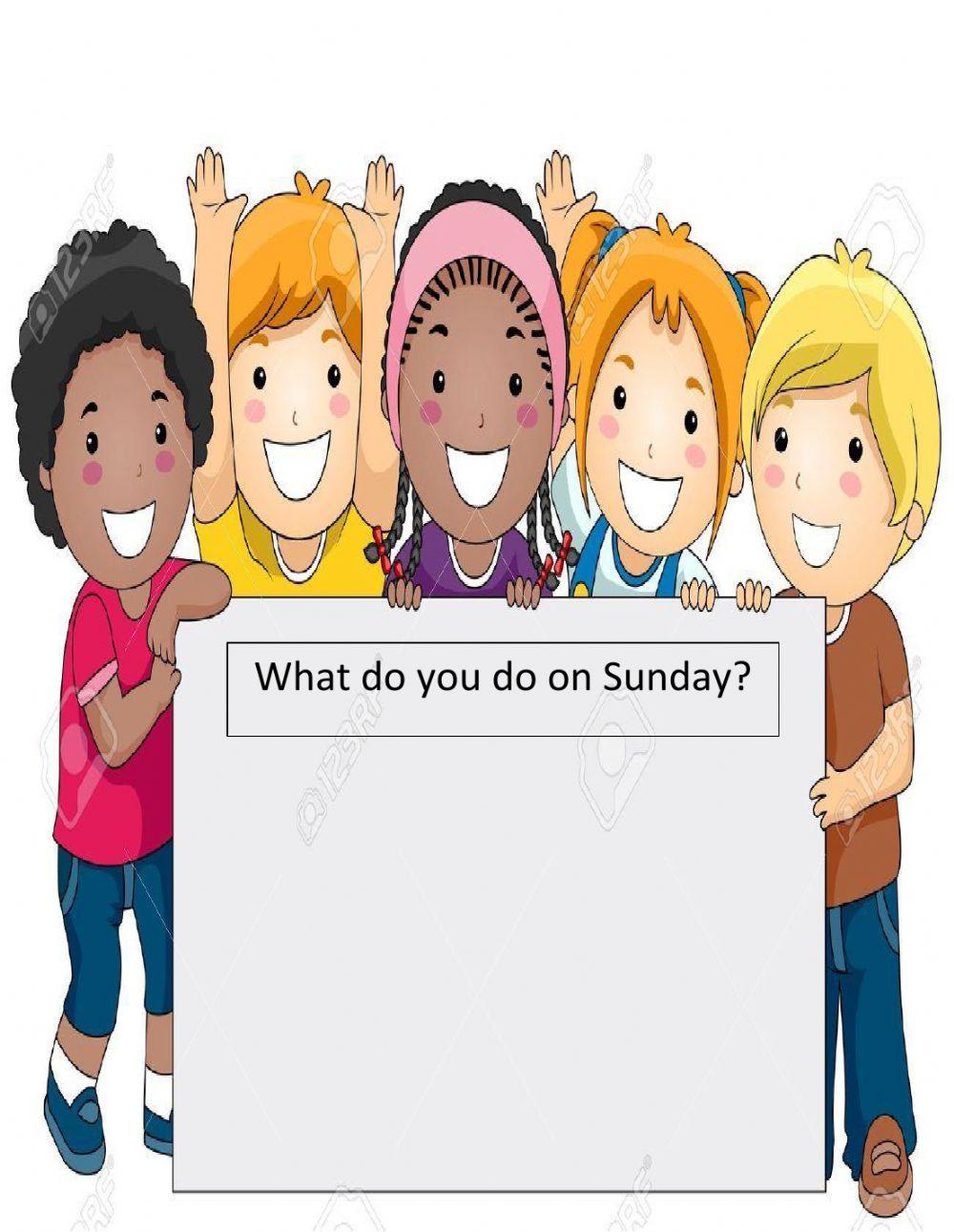 Speaking Activity (What Do you do on Sunday's)