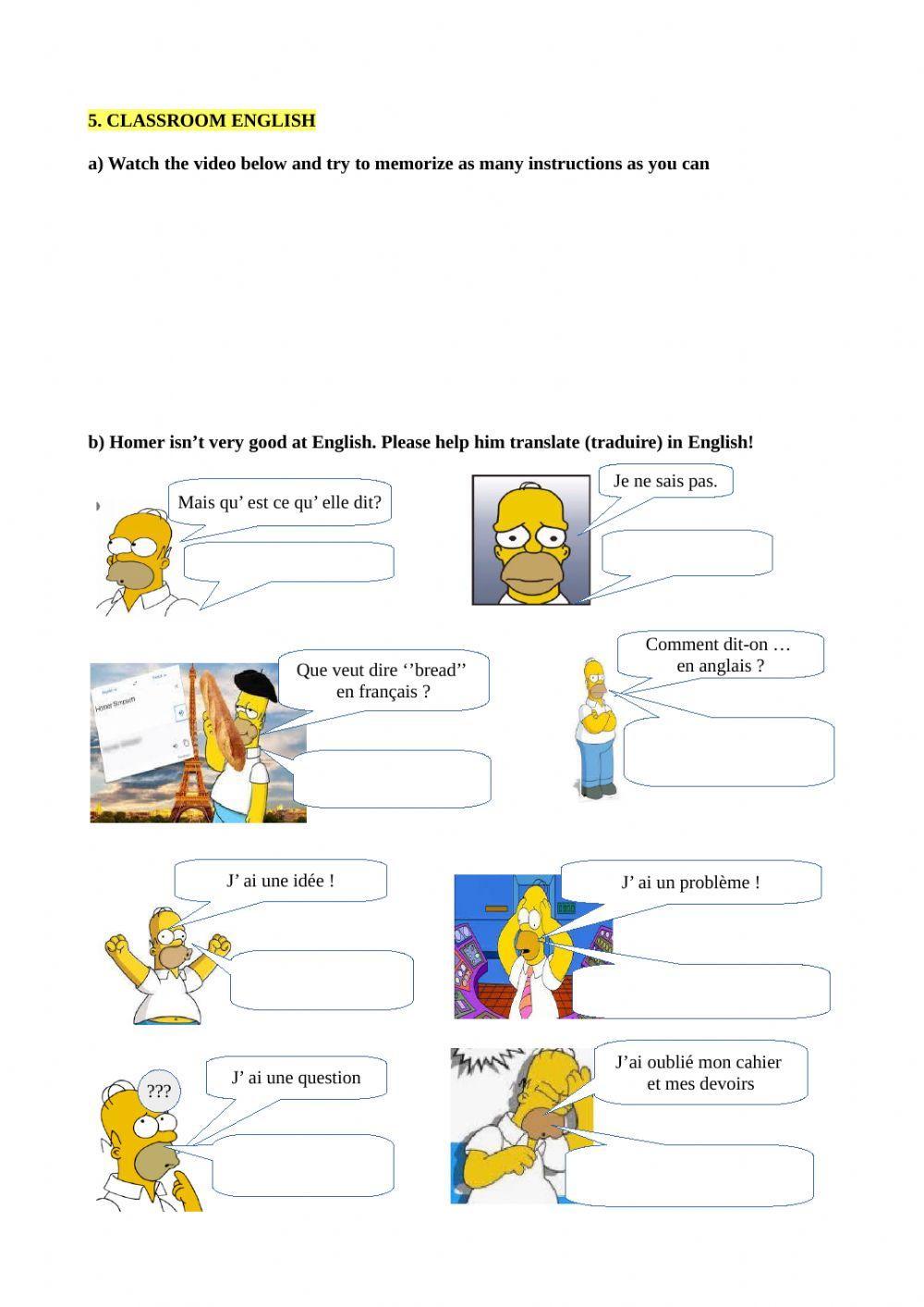 School things and school rules