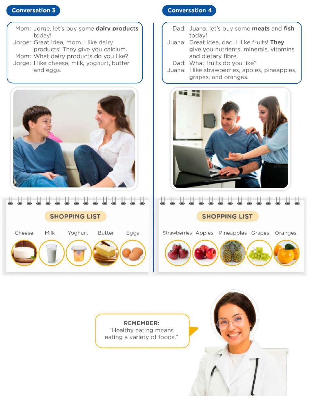 Shopping list W-5 (PreA1)