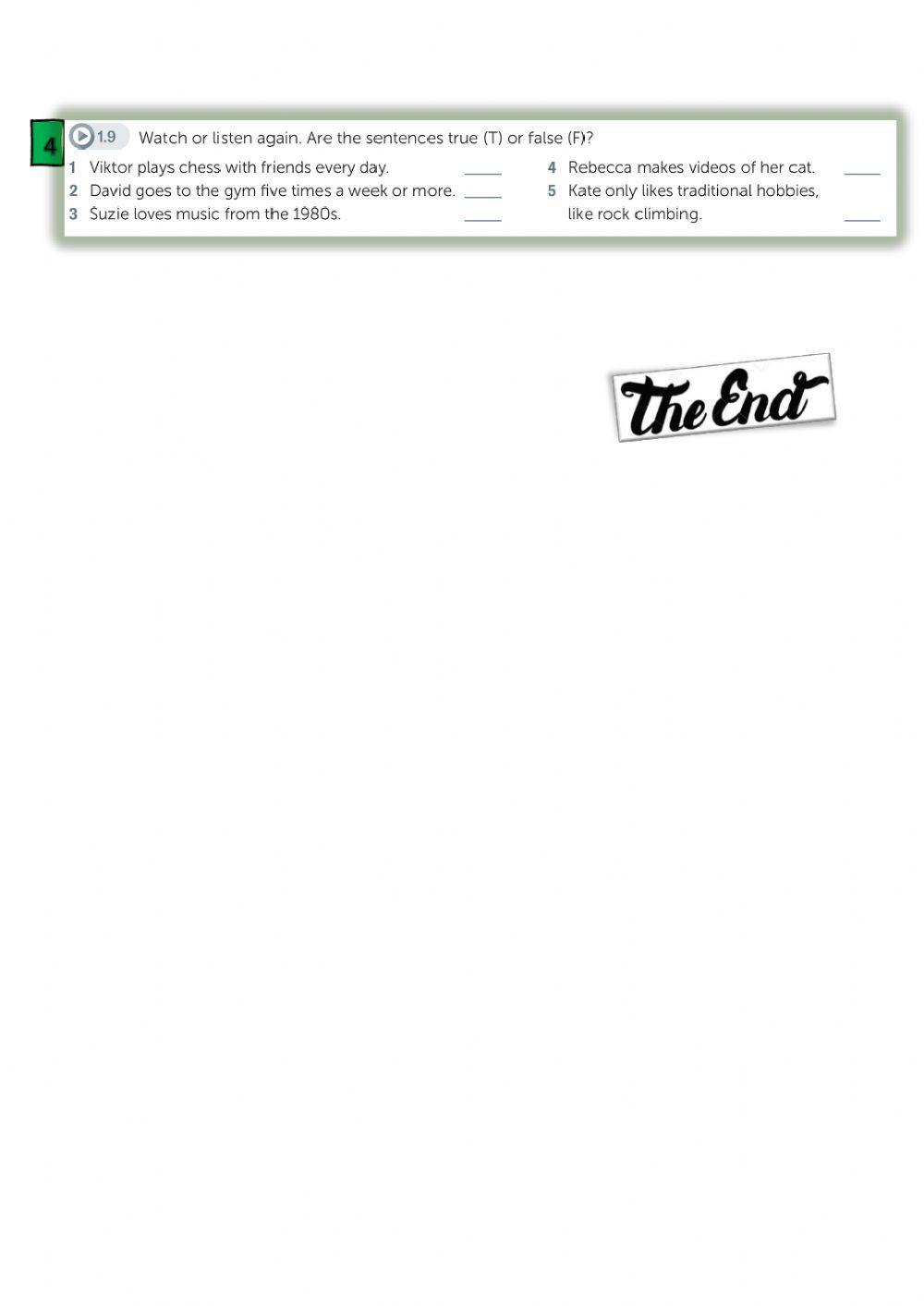 LISTENING: 21st CENTURY HOBBIES