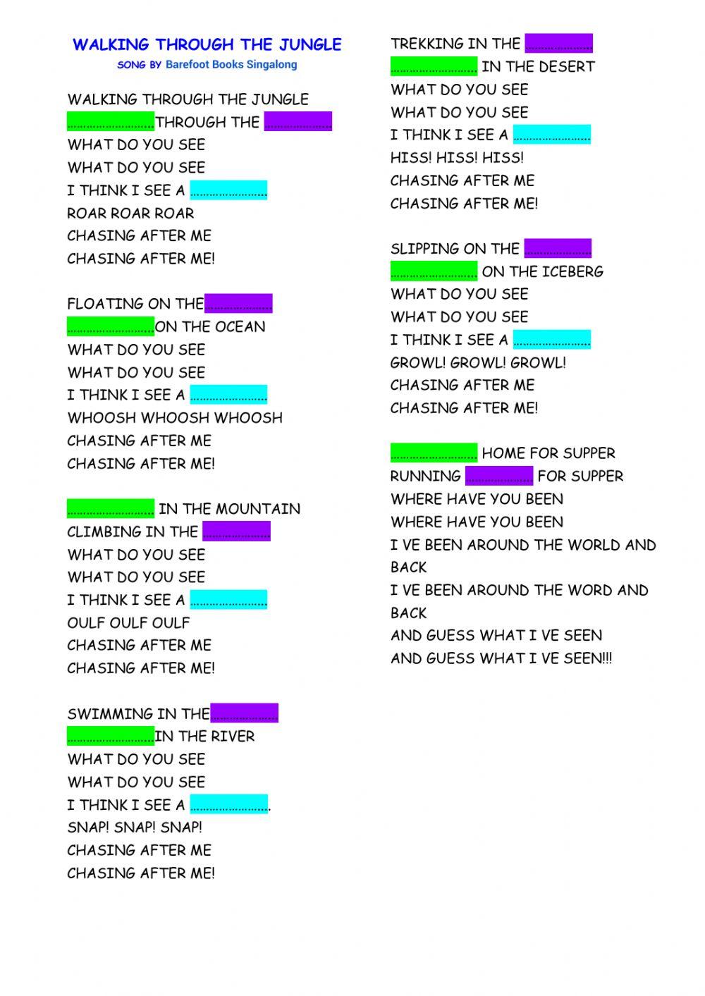 Walking through the jungle