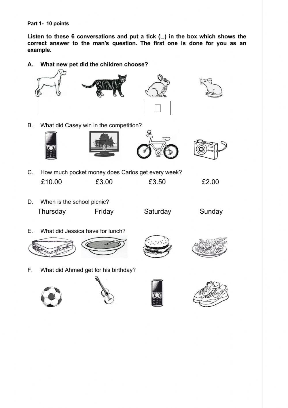 Mid term listening 3rd year