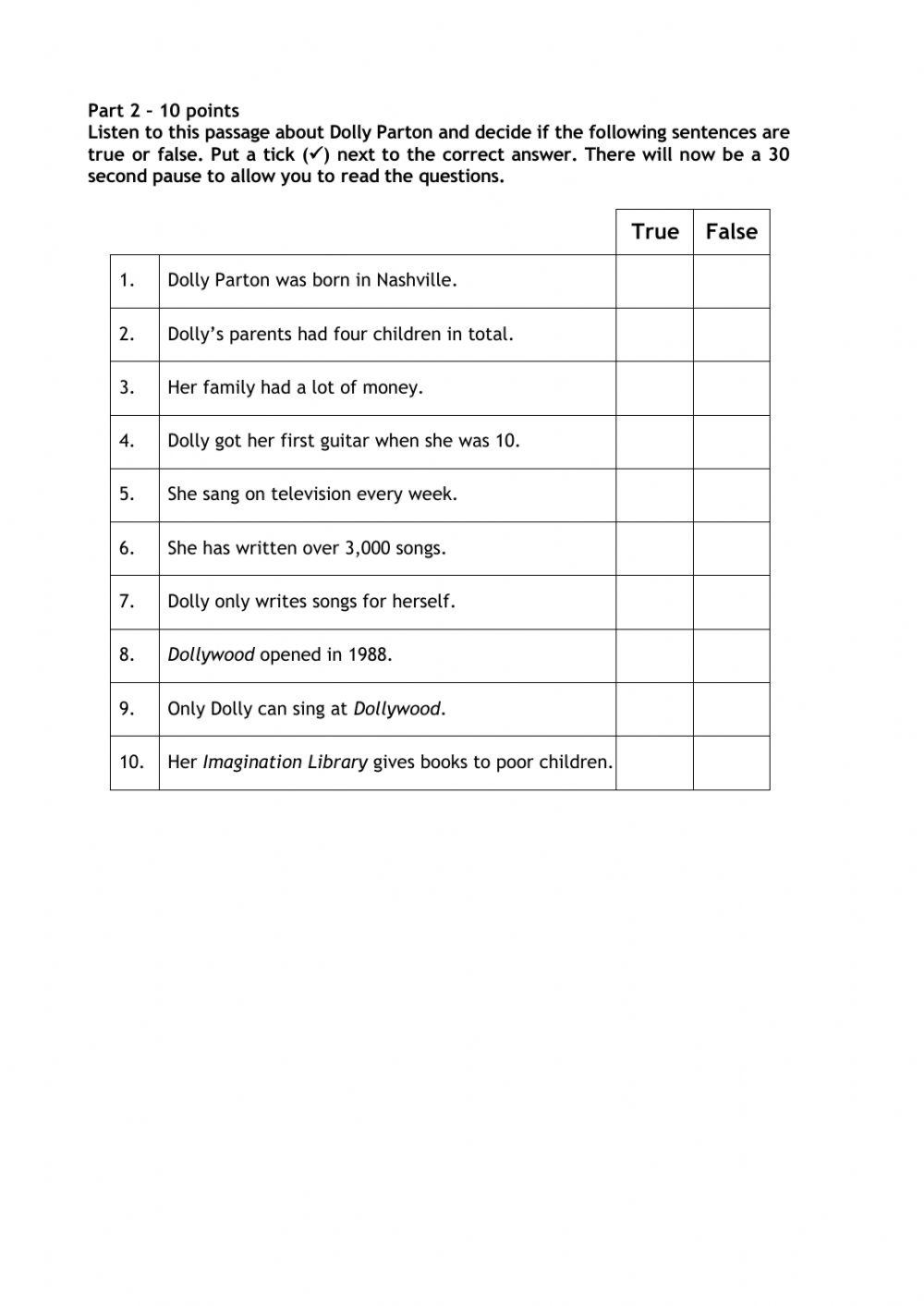 Mid term listening 3rd year