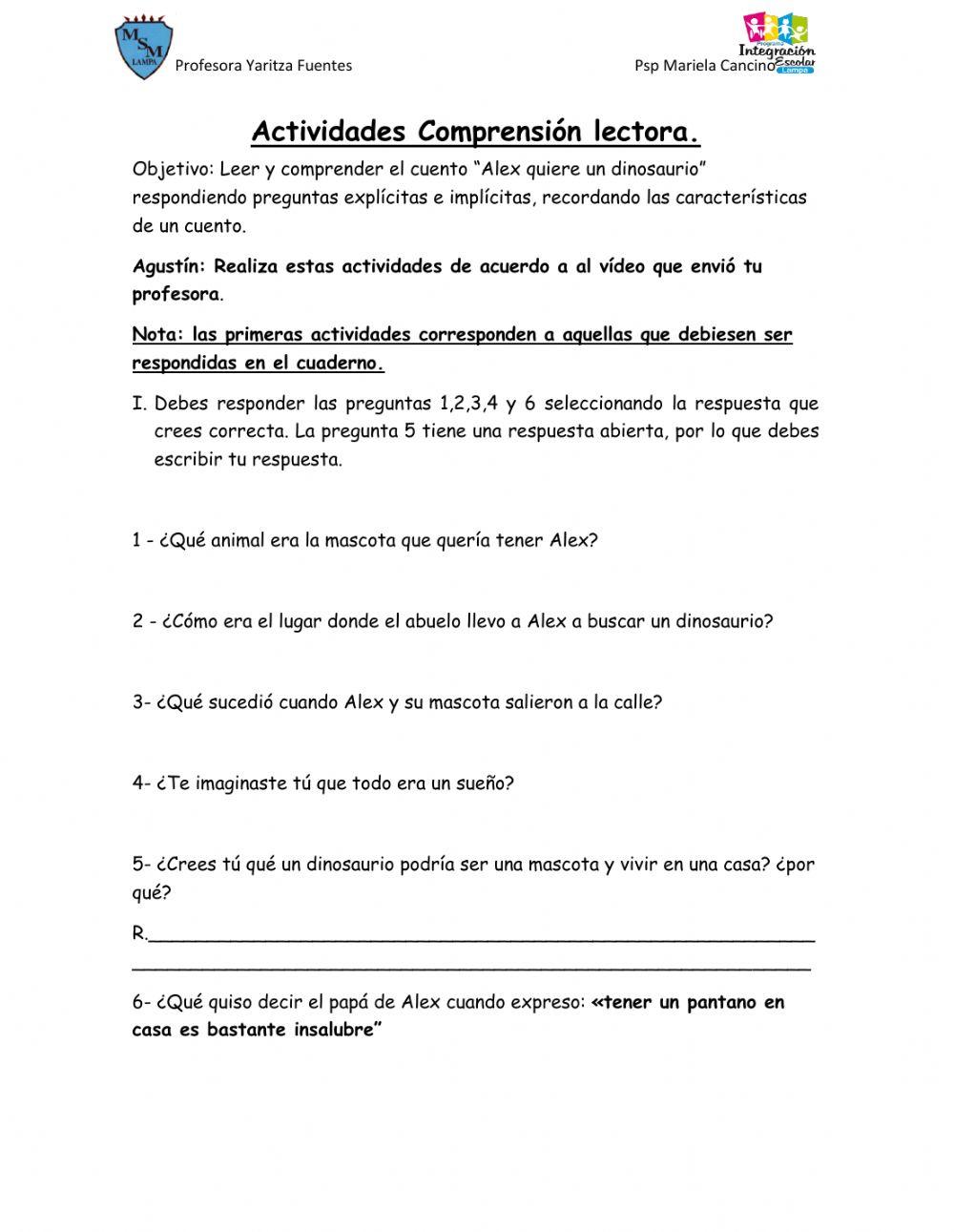 Comprensión lectora