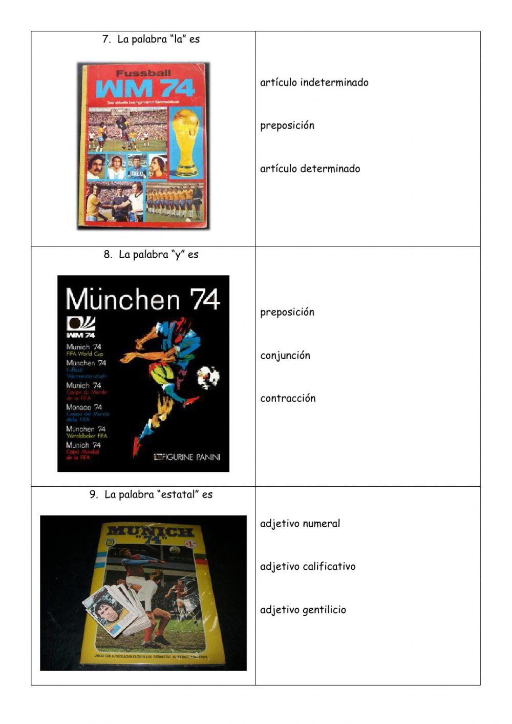 Clases de palabras en -Mokumbo- de Marcelo Birmajer