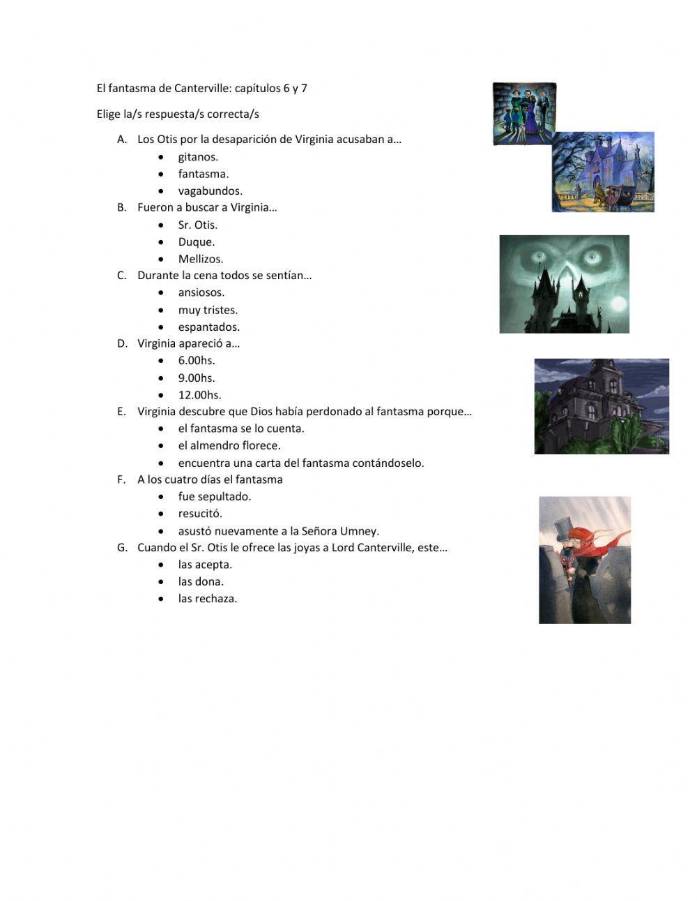 El fantasma de Canterville: capítulos 6 y 7