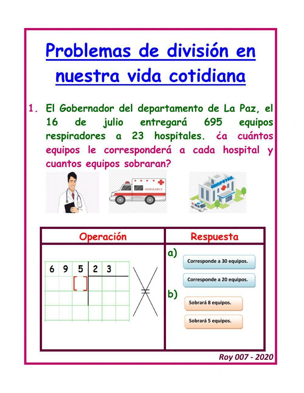 Problemas con la division