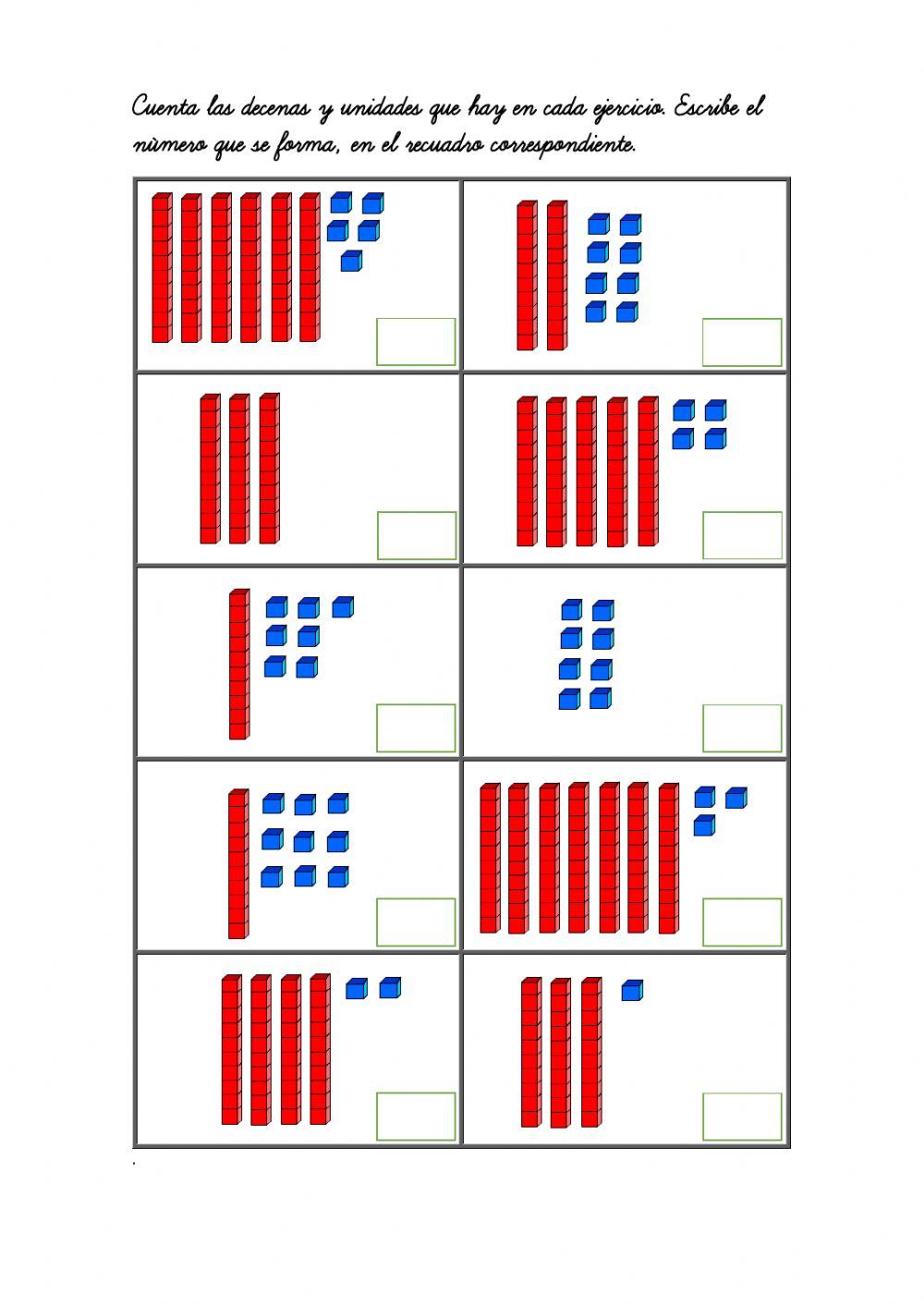 Formación de cantidades hasta 79