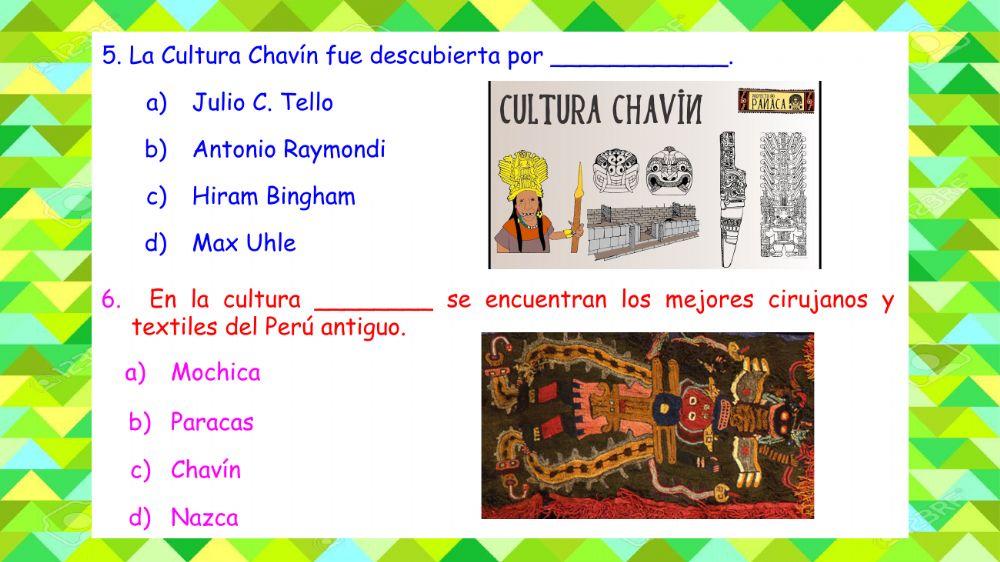 Los primeros pobladores y la Culturas Pre-Incas.