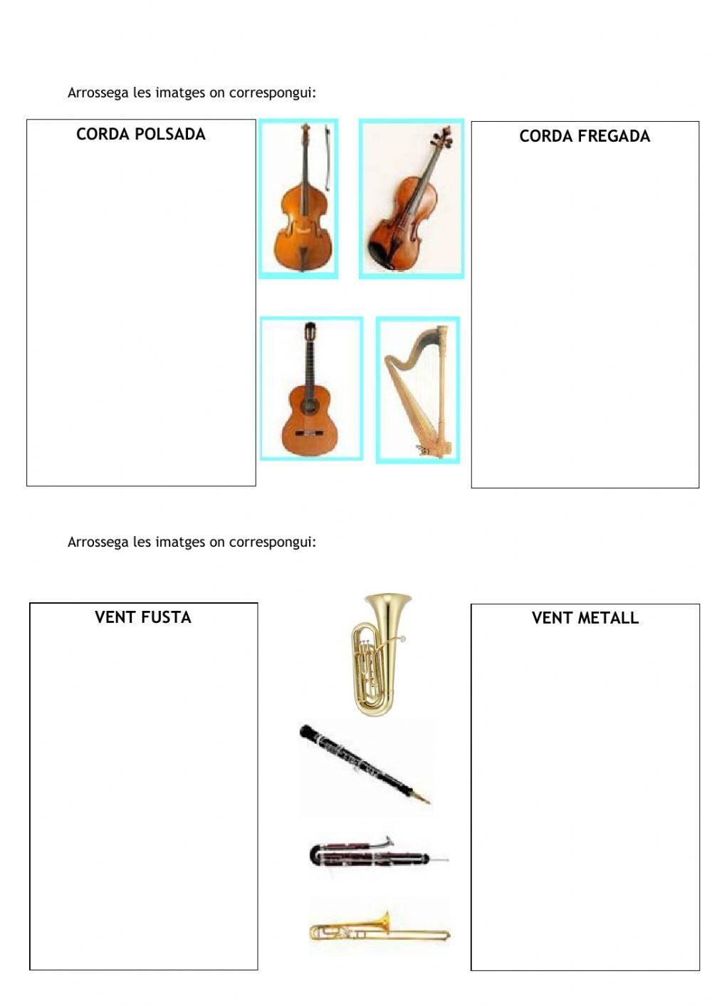 Els instruments de l'orquestra
