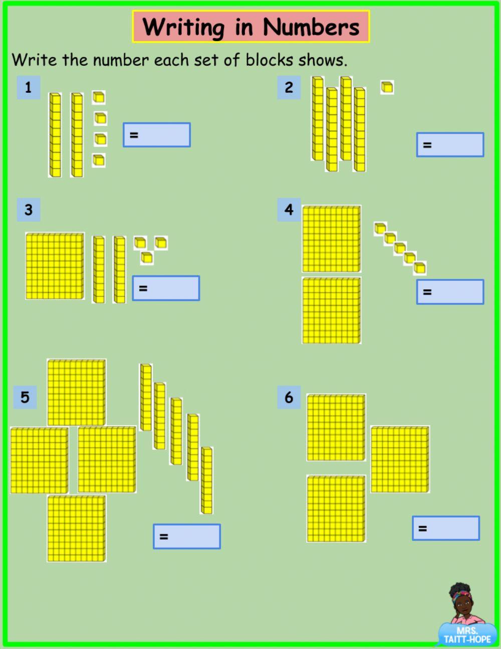 Representing Numbers Using Base 10 Blocks