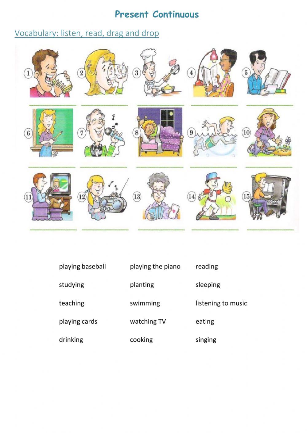 Present continuous 1