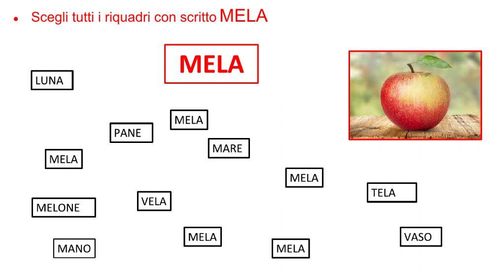 Lettura globale di parole