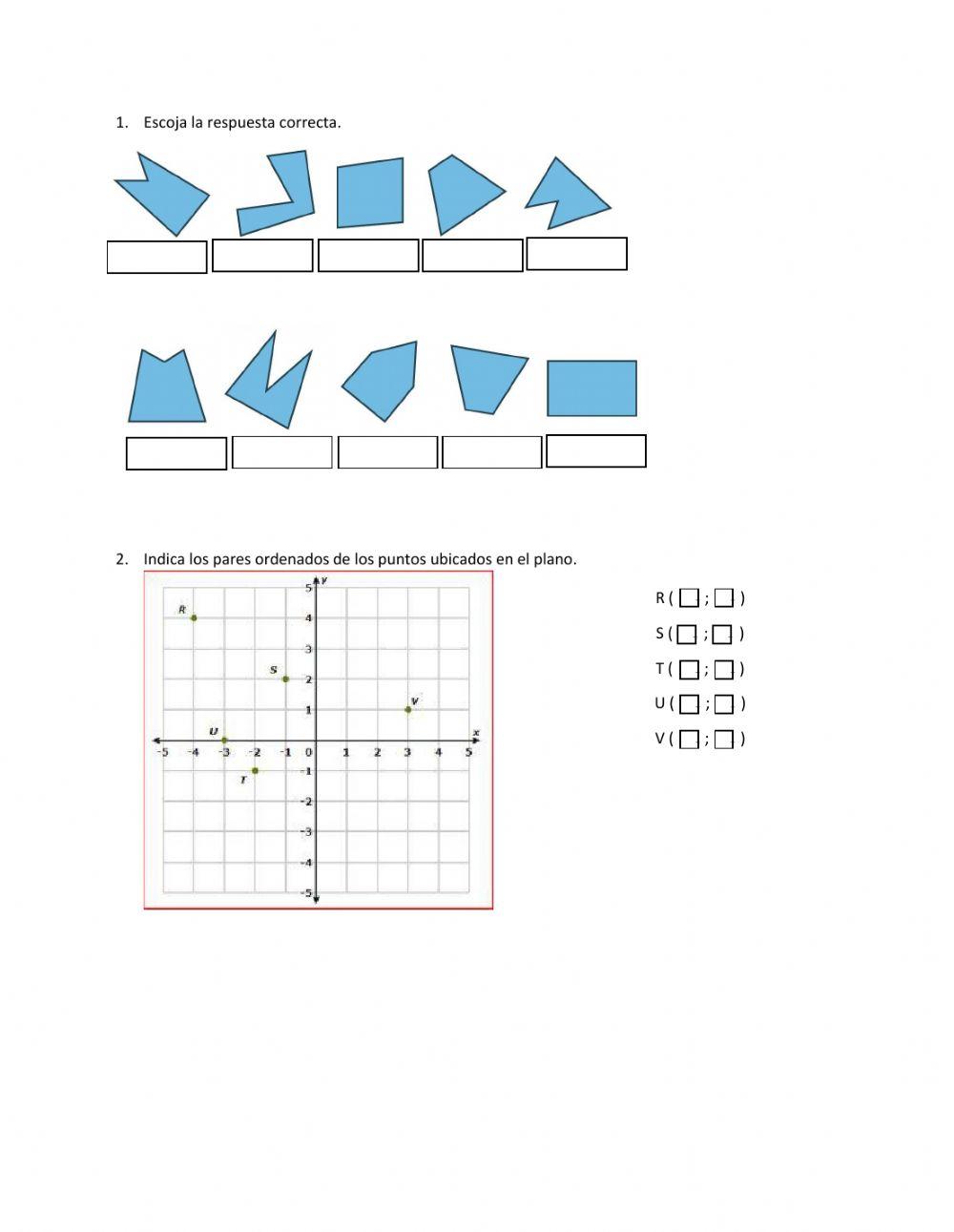 Polígonos-plano cartesiano