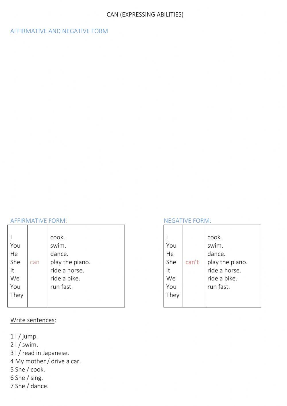 Can expressing abilities