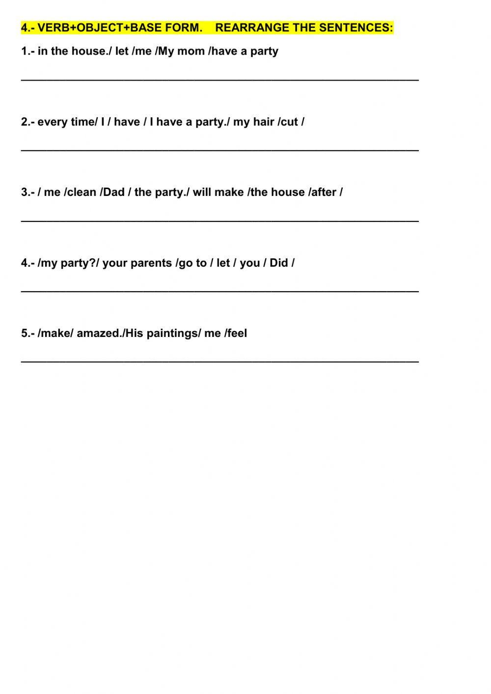 Infinitive complements