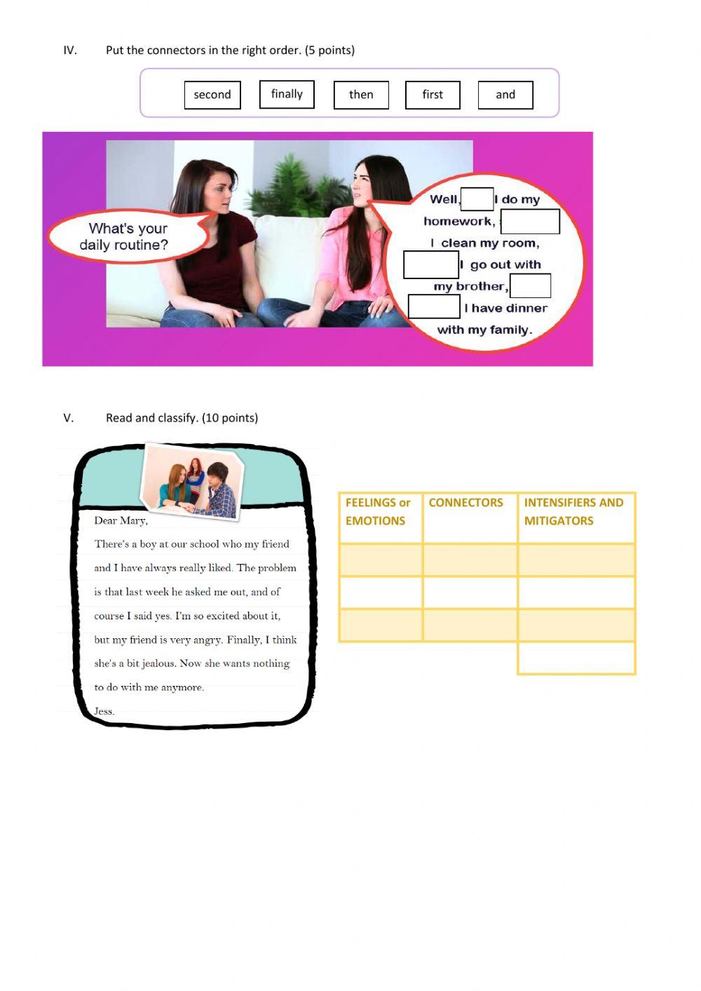 English Test 7th grade