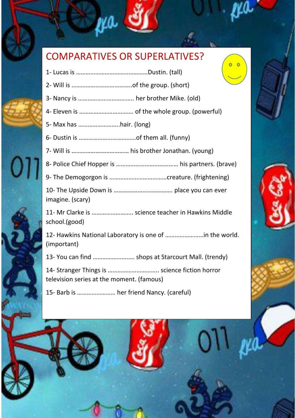 Comparative and superlative