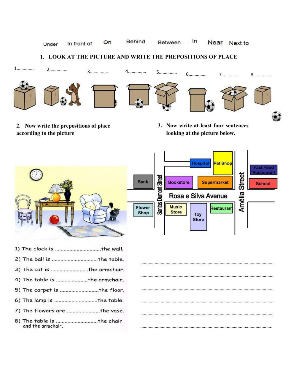 Preposition of places
