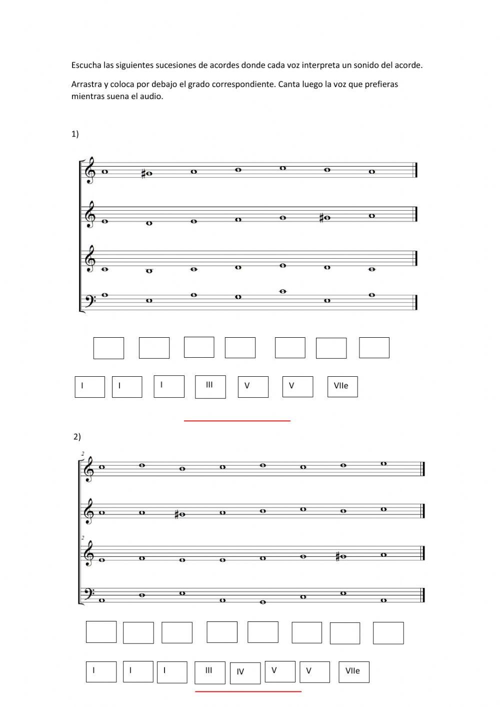 Dominantes secundarias. Séptimo efectivo