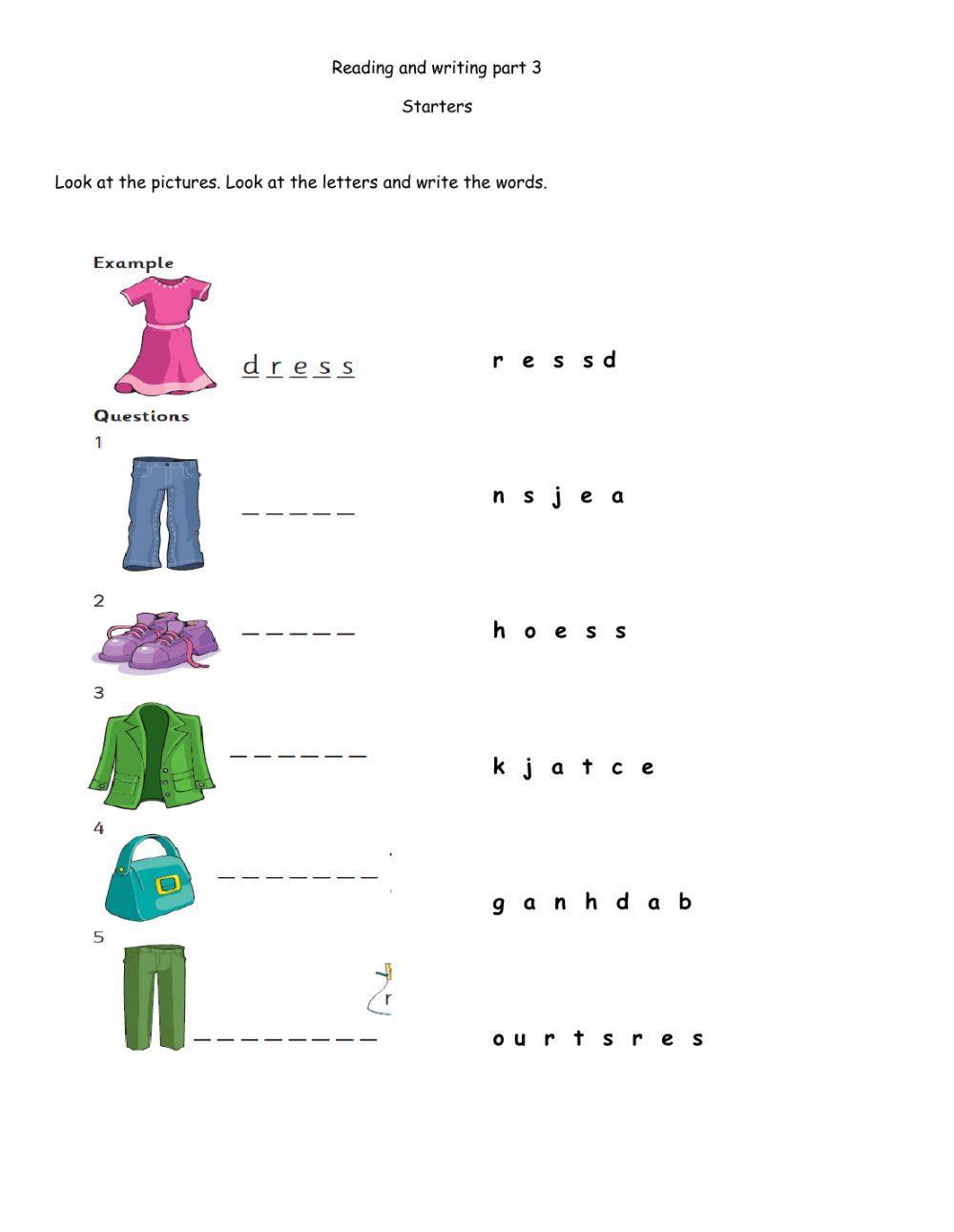 303295 | Reading and writing part 3 | Mon22