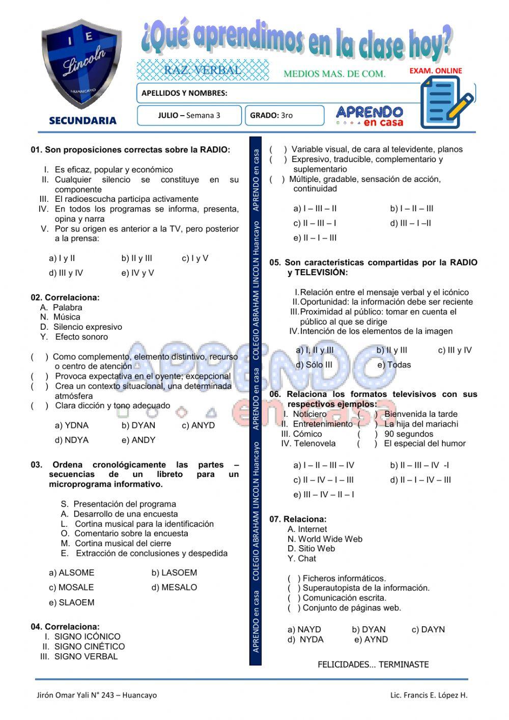 Medios masivos de comunicacion