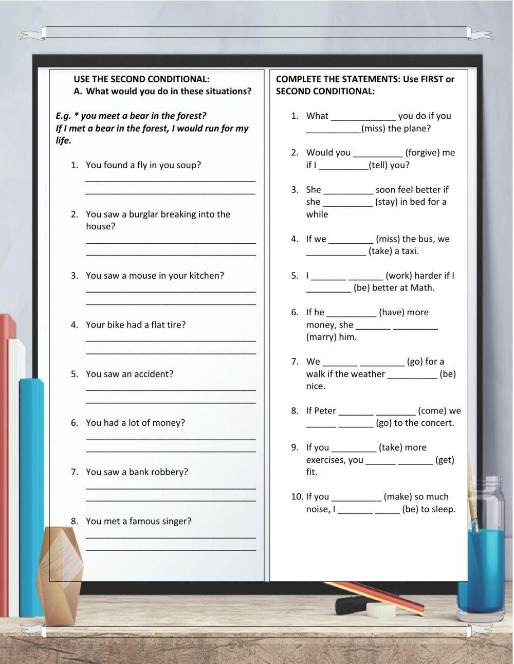 First and second conditional