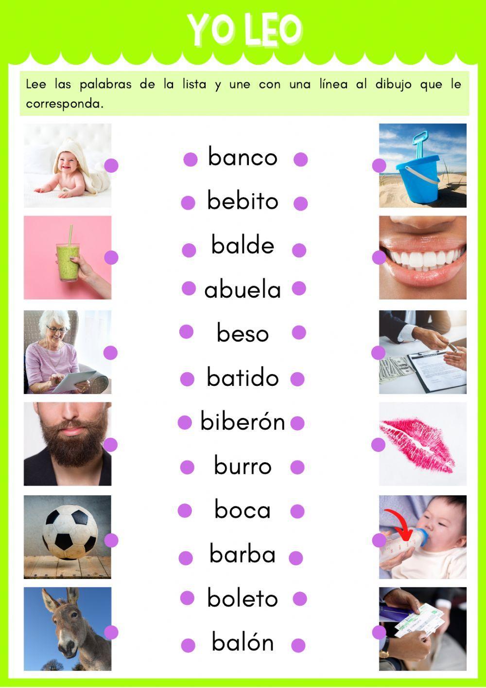 Palabras Con La Letra B