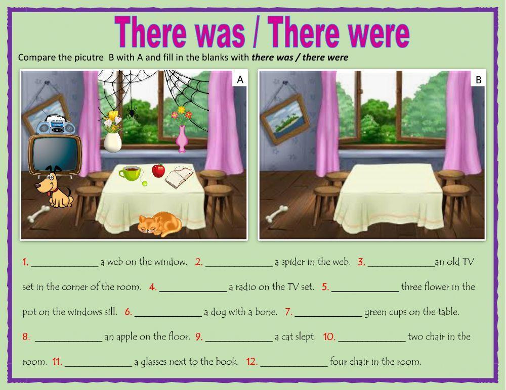 There was - There were online exercise for Grade: 5° | Live Worksheets