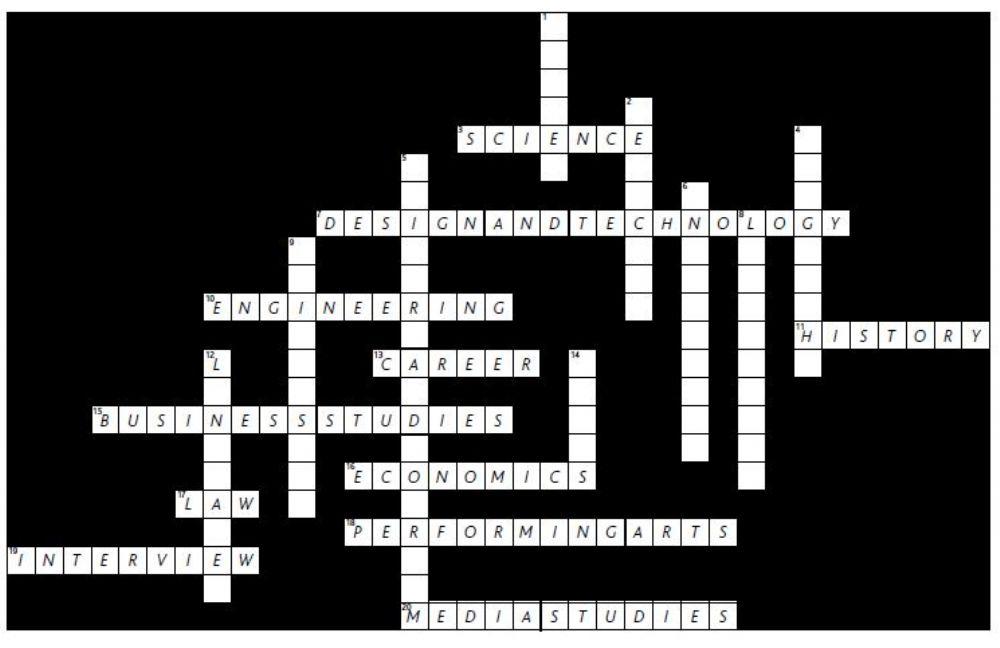 EDUCATION CROSSWORD 5896141 Reyna01 Live Worksheets