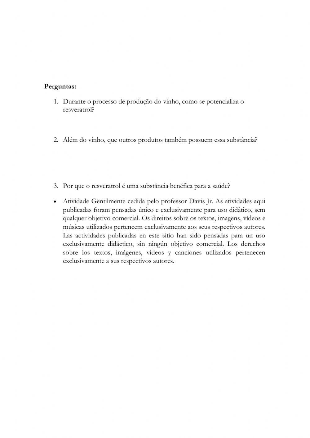 Vídeo com Perguntas