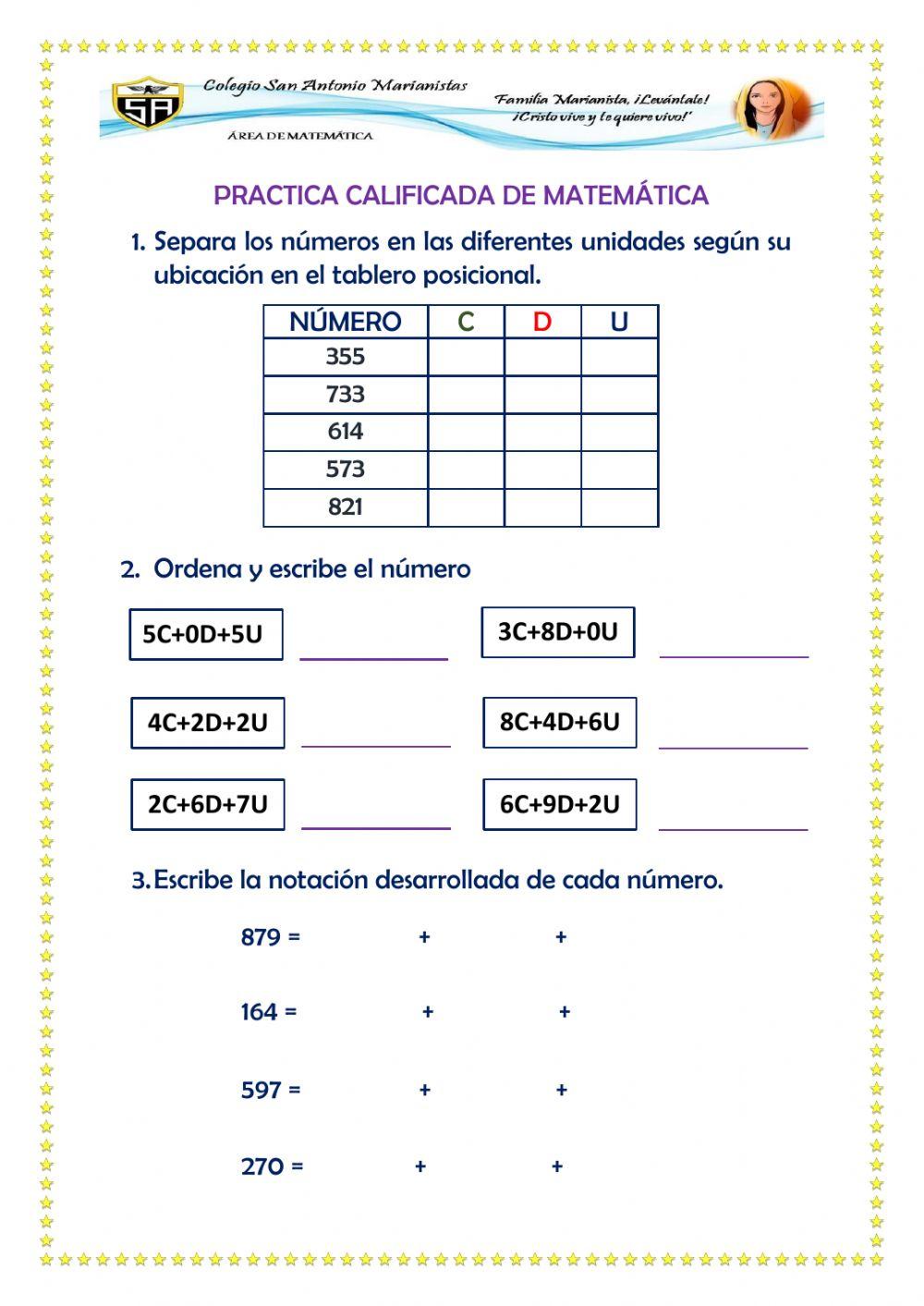 Practica de matemática