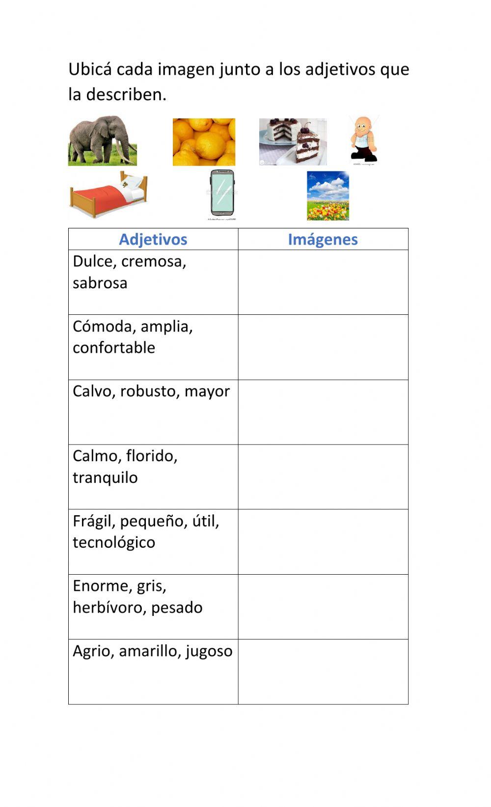 Adjetivos calificativos