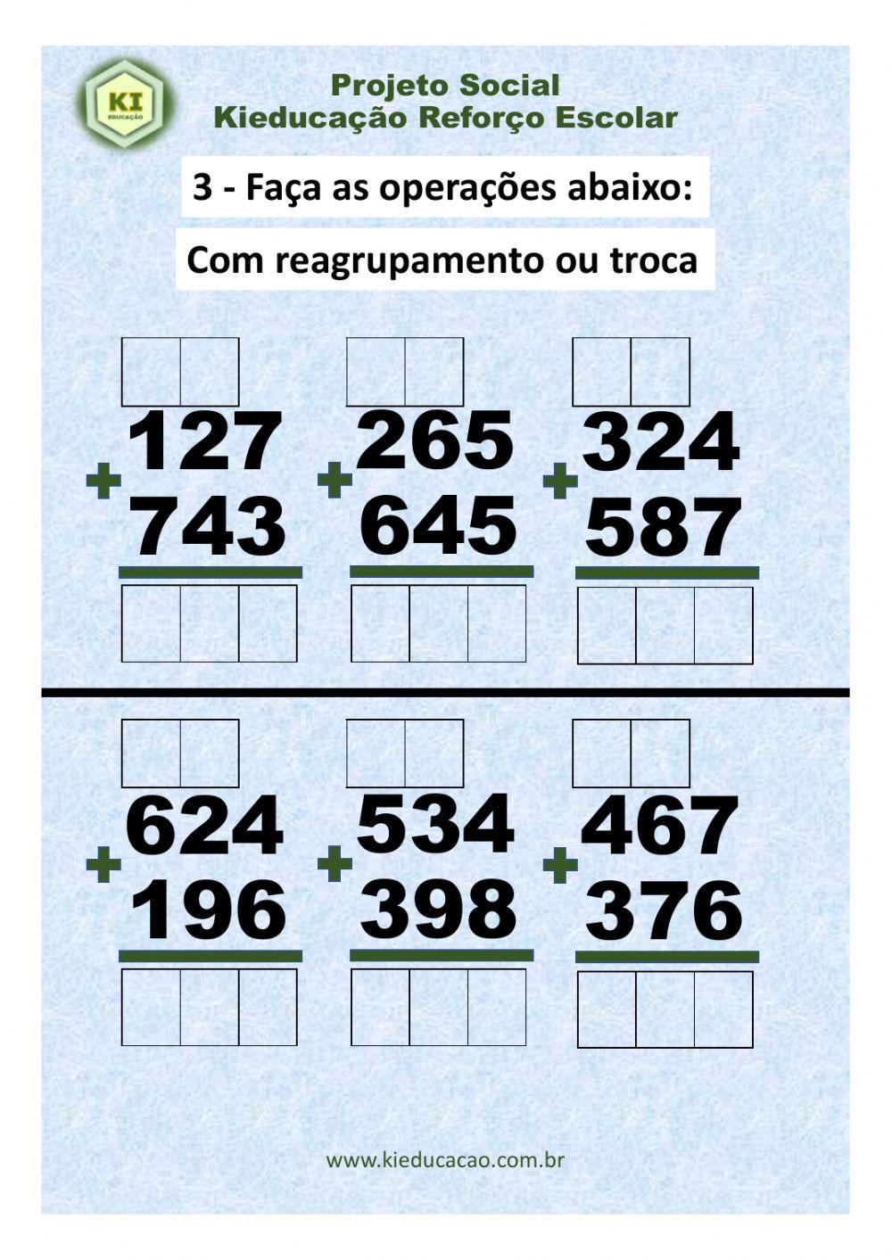Aula 01 Adição 3º ano