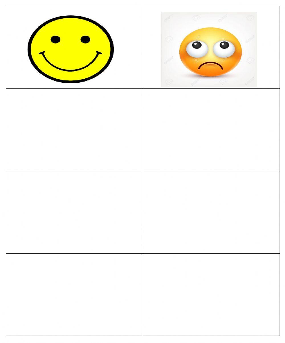 Sorting Happy and Sad faces