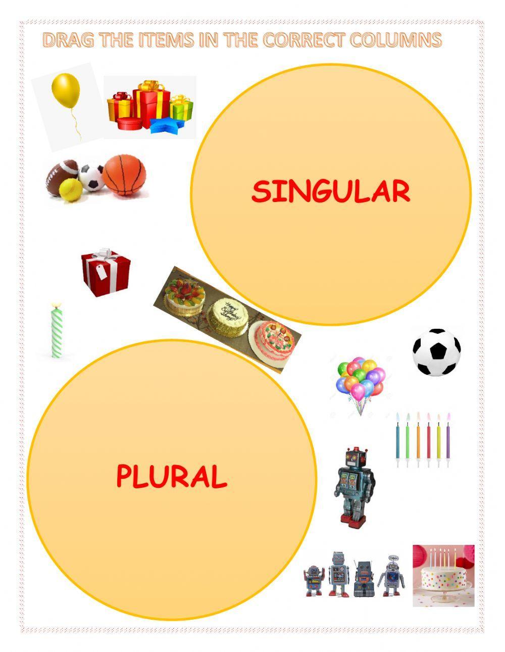 Singular plural nouns