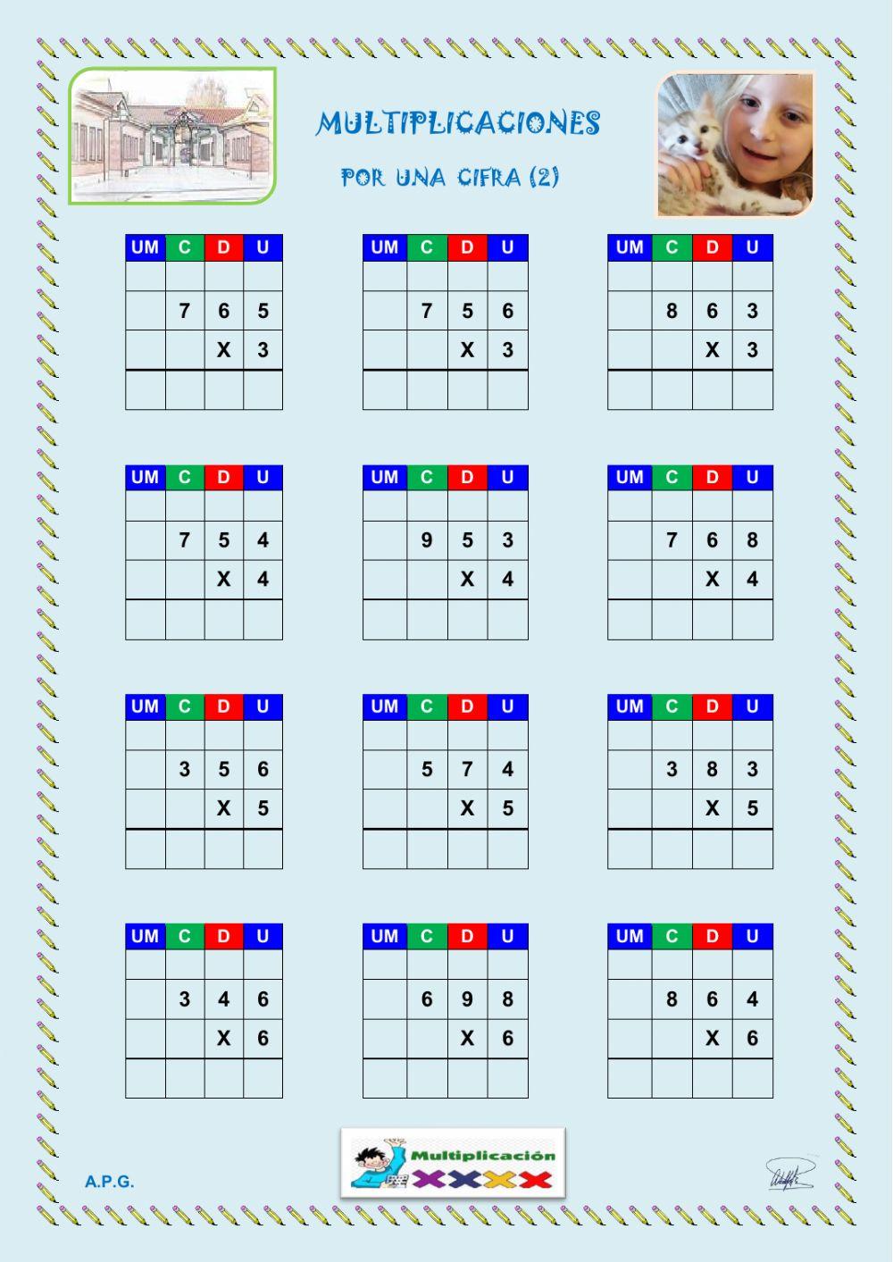 Multiplicaciones 1 cifra (2)