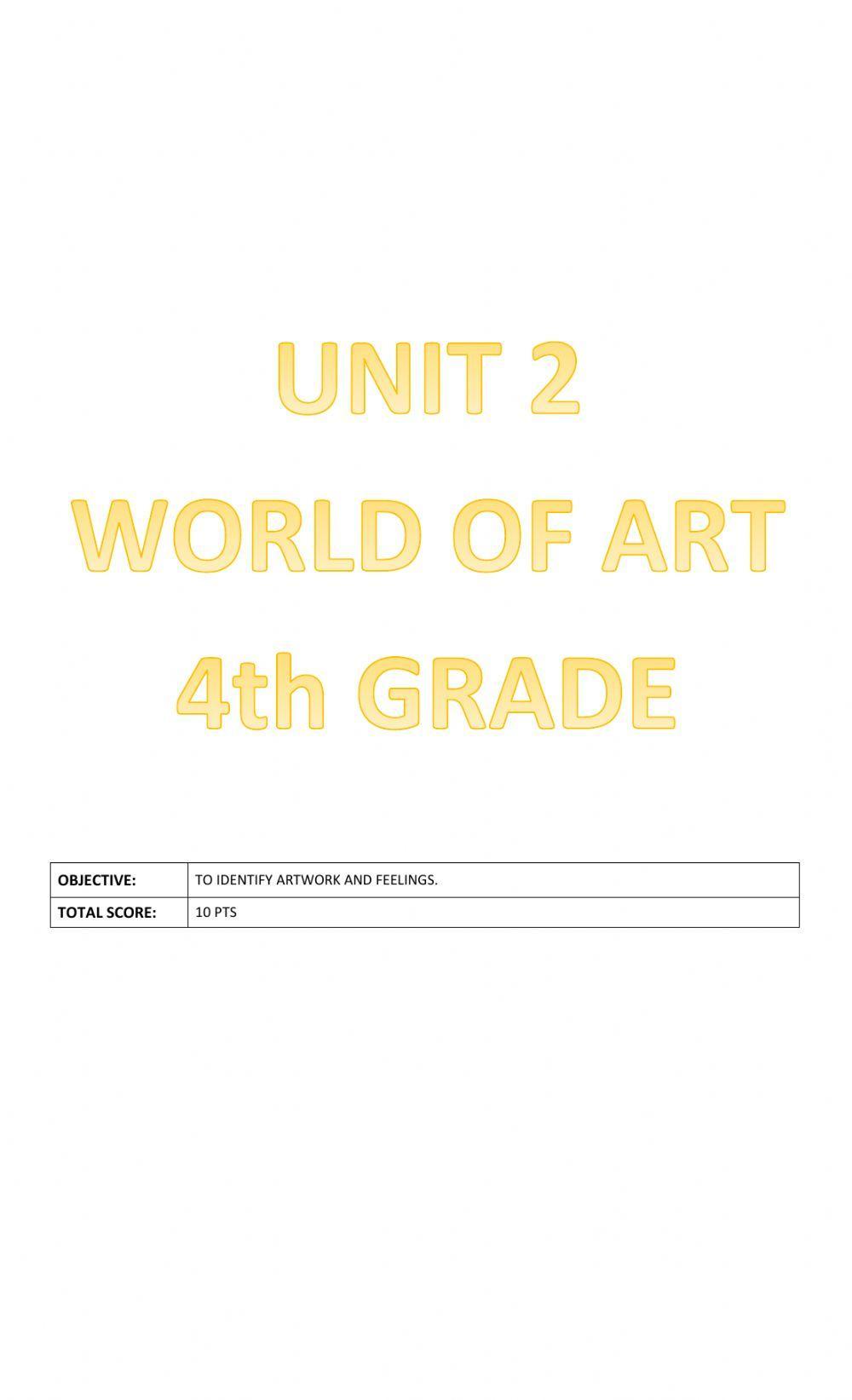 World of art- Unit 2