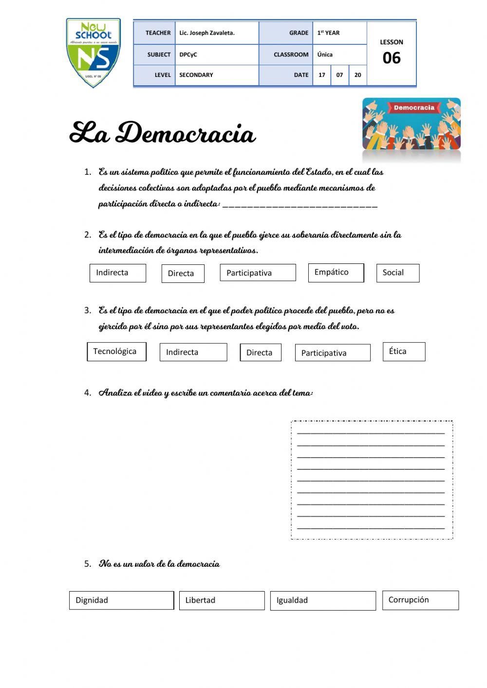 La democracia