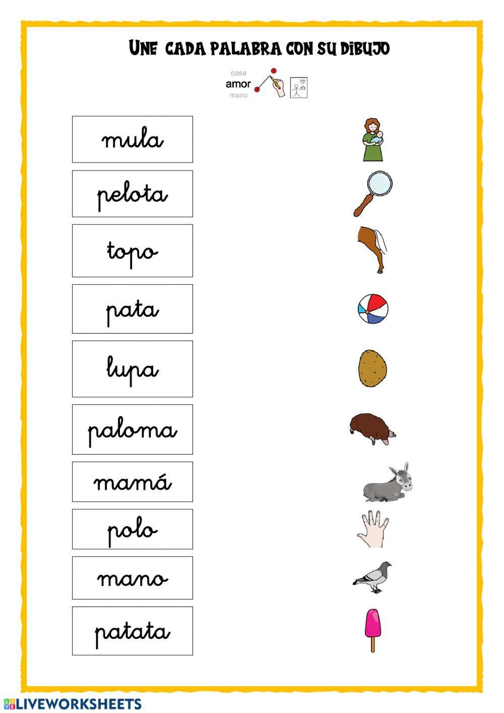 Unir con el cuadro que corresponde