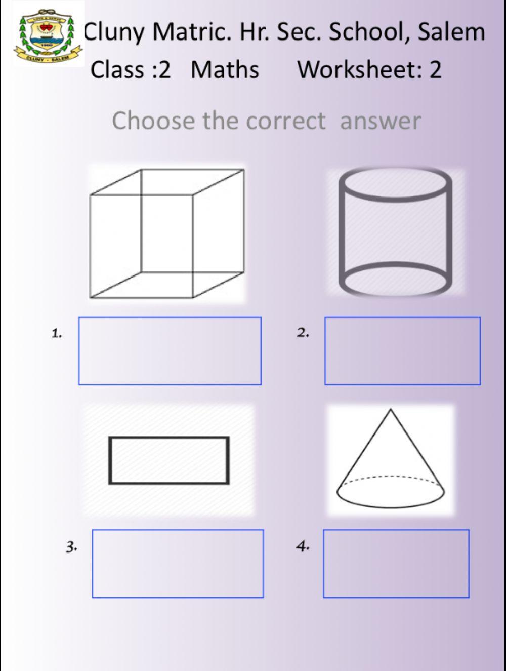 Class 2 Maths 2 - shapes Class 2 Maths 2 - shapes