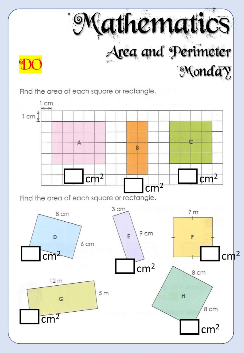 Week 21 - Math - Monday 6