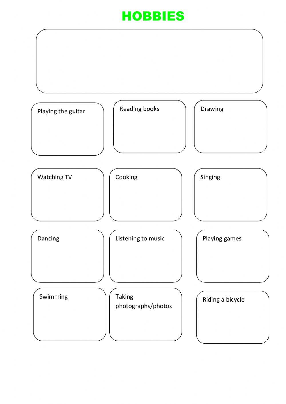 English. Hobbies Free time