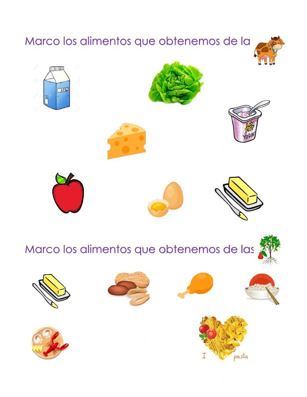 Origen de los alimentos